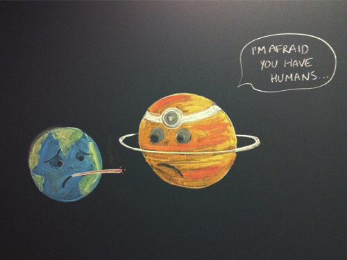 인간이 살고 있는 지구에 위로를...