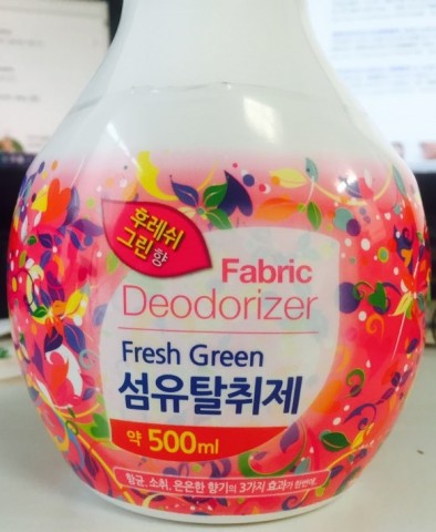 주)금강하이켐의 '섬유탈취제 후레쉬그린향' 제품 전면