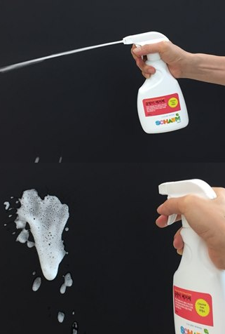 ▲ 폼스프레이건으로 교체 출시했다며, 관련 언론 보도자료에 첨부된 제품 사진(저작권 에코트리즈)