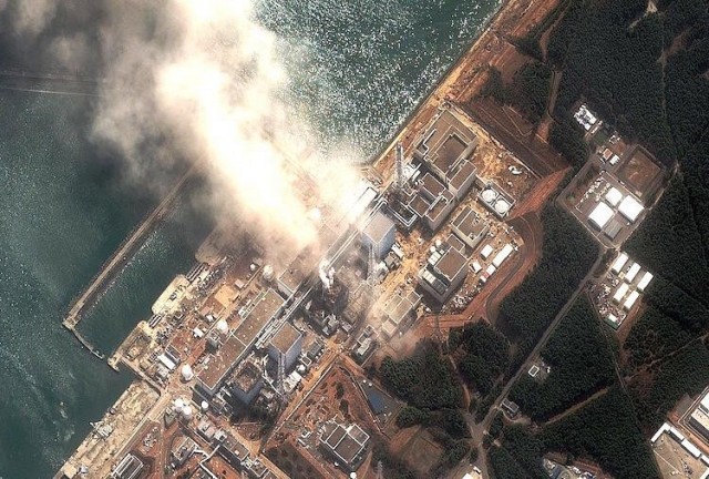 1 Satellite image shows damage at Fukushima Nuclear Power Plant (via ecowatch.com)