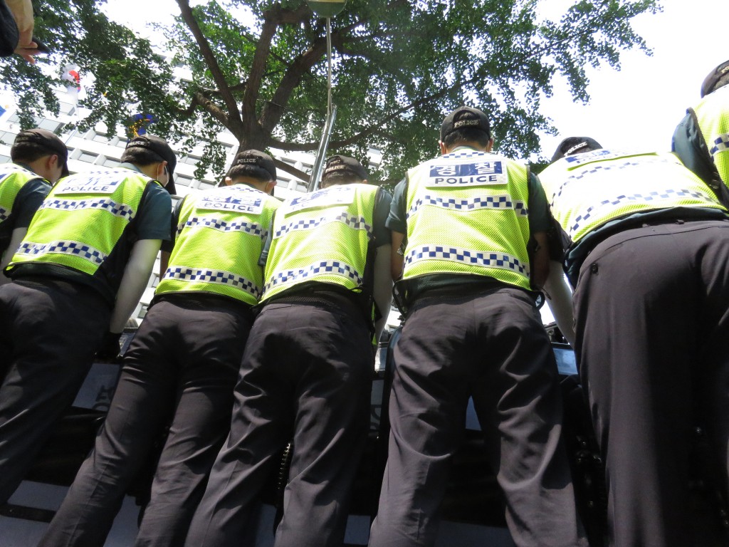 시민사회단체연대회의‧총선넷 등에 대한 검‧경의 압수수색‧과잉수사‧유권자탄압 규탄 항의방문 및 기자회견 ⓒ환경운동연합