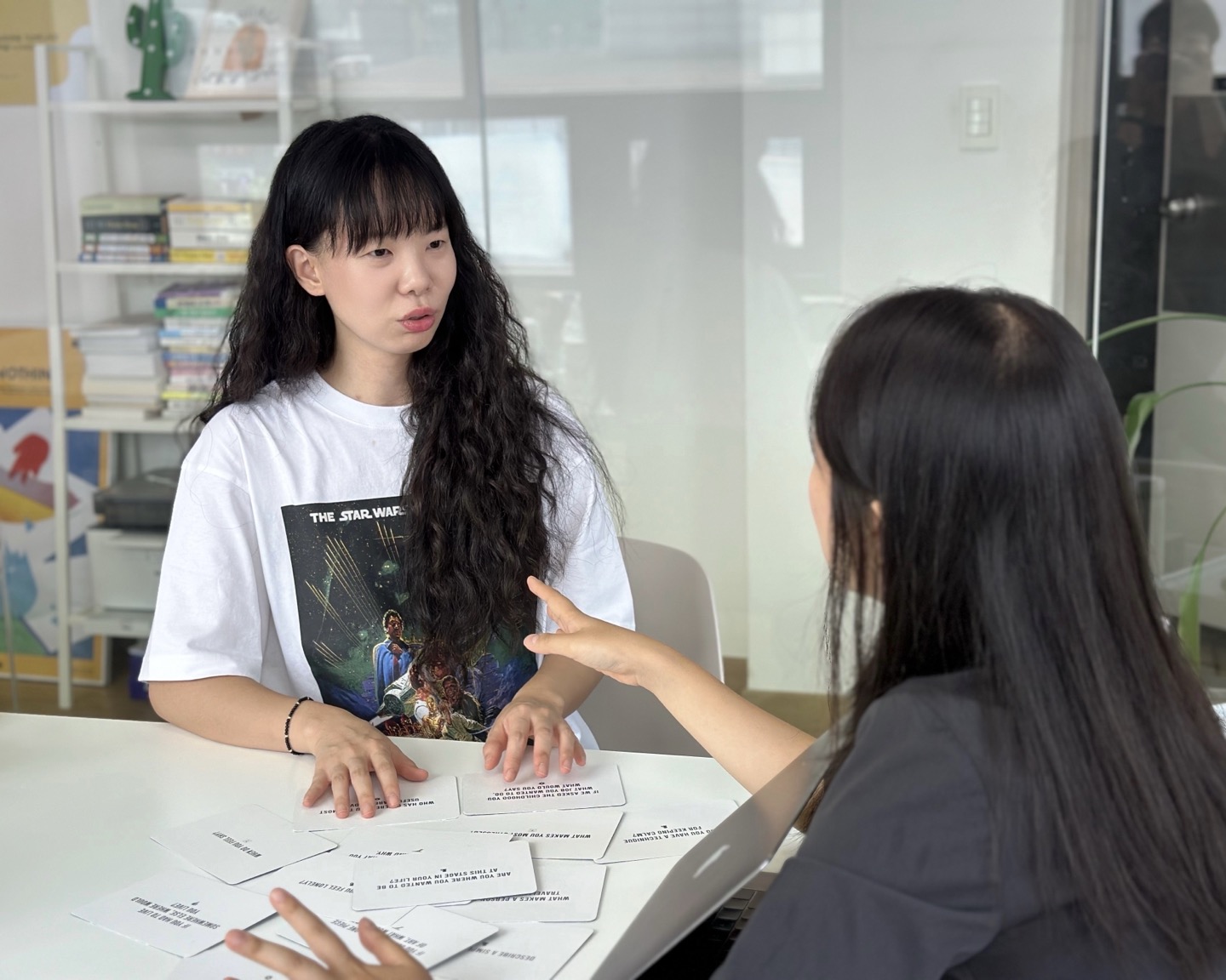 랭잇 수강생 대화 모습