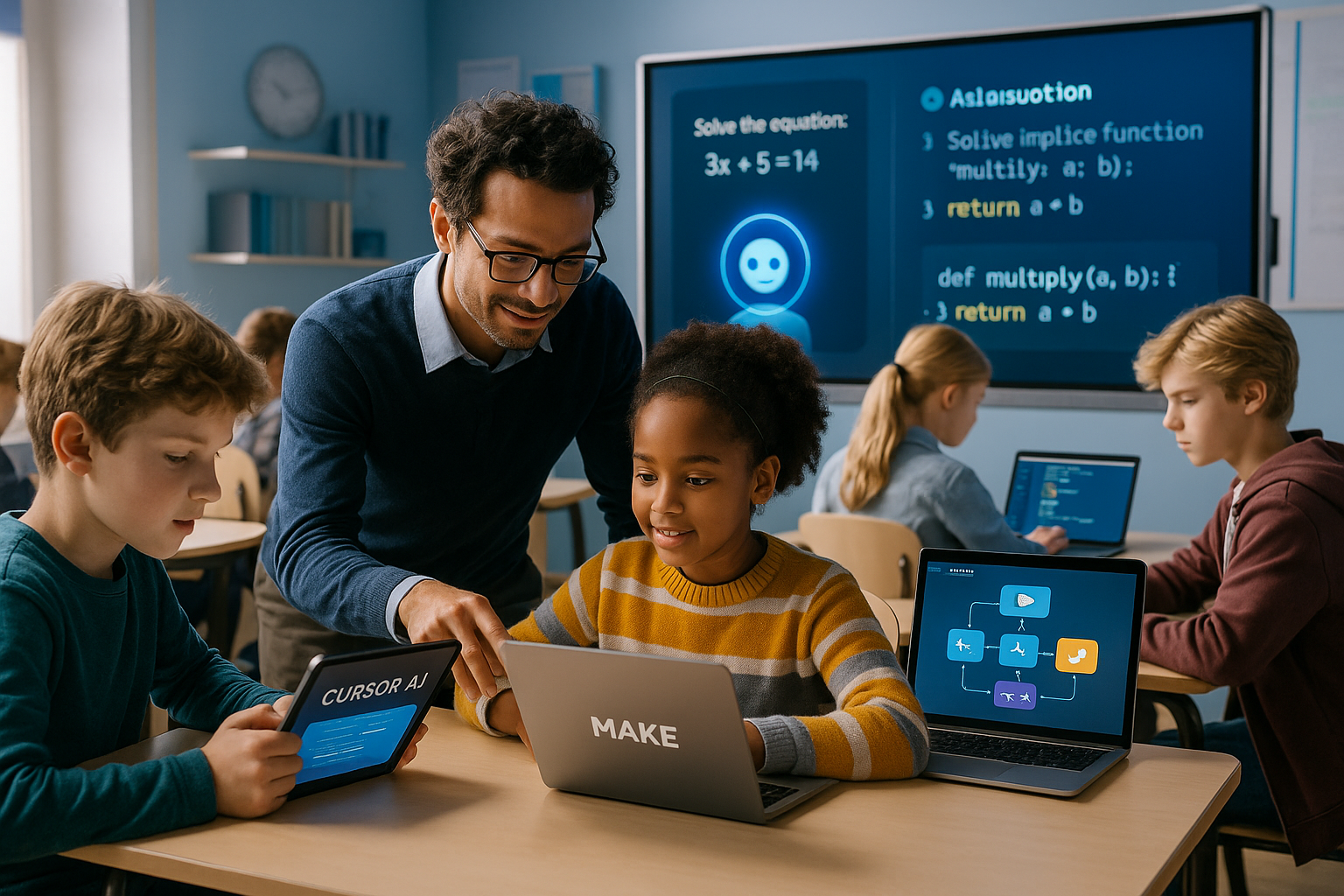AI교육 미국과 한국의 차이 : 윤자동