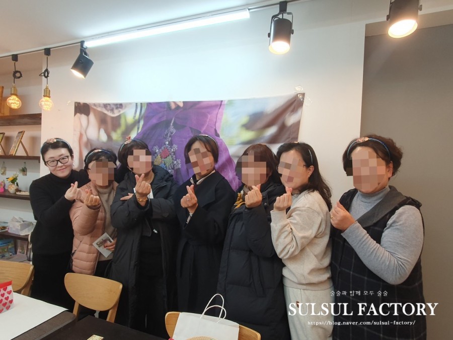 배시댕기 머리띠 완성 착용한 참가자들