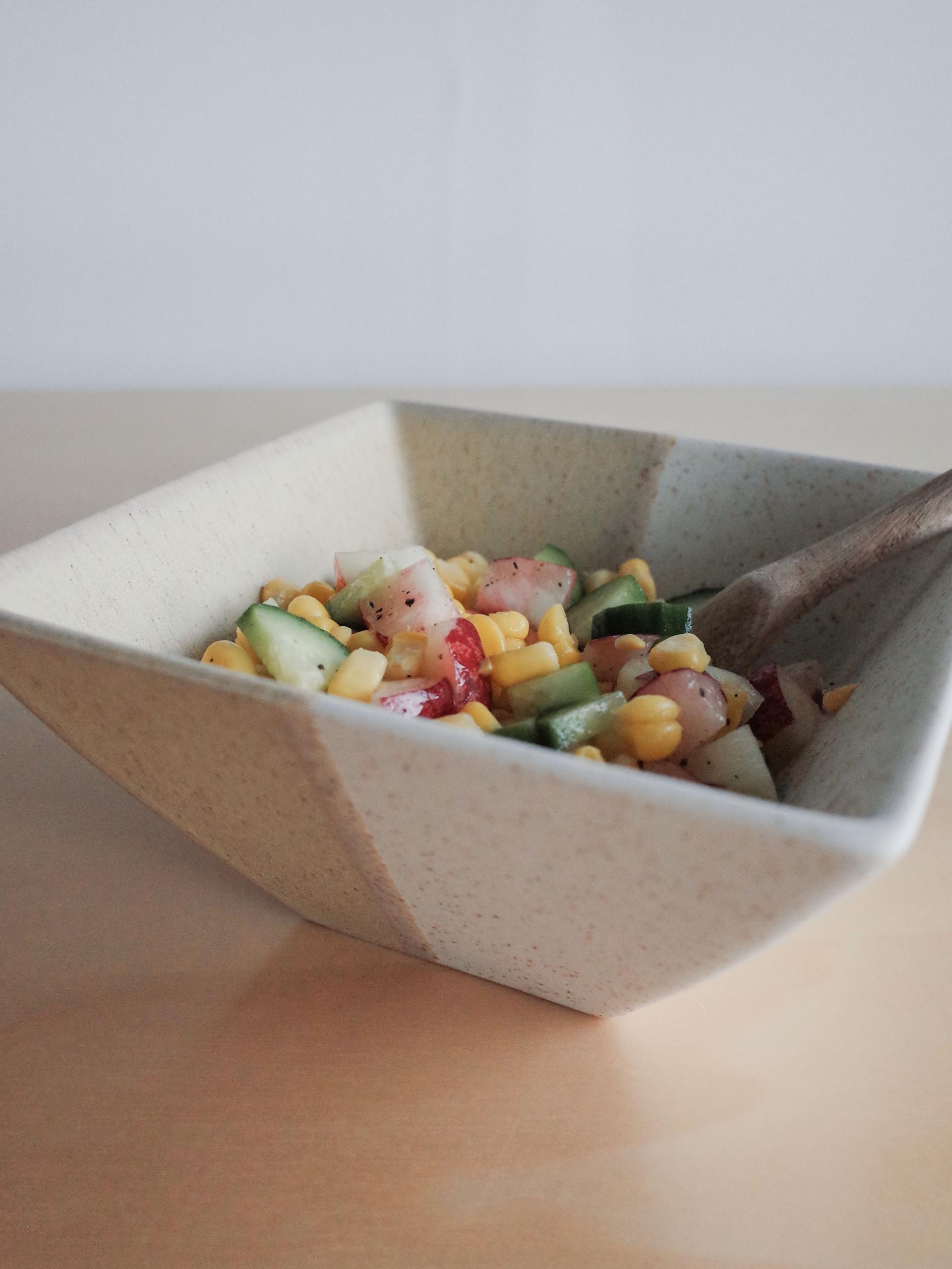 Layer Square Bowl - Beige