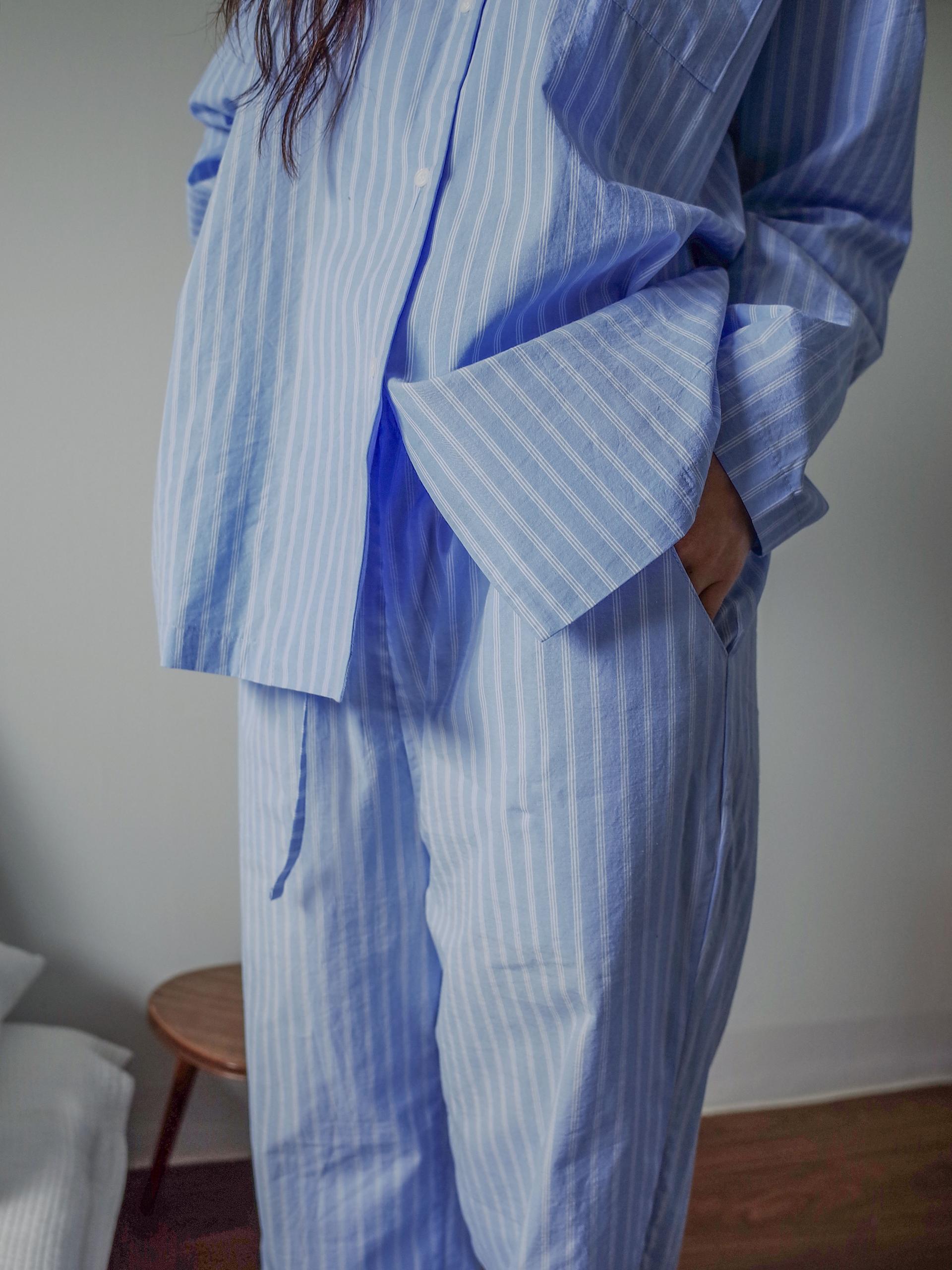 Blue Stripe Pajama Pants