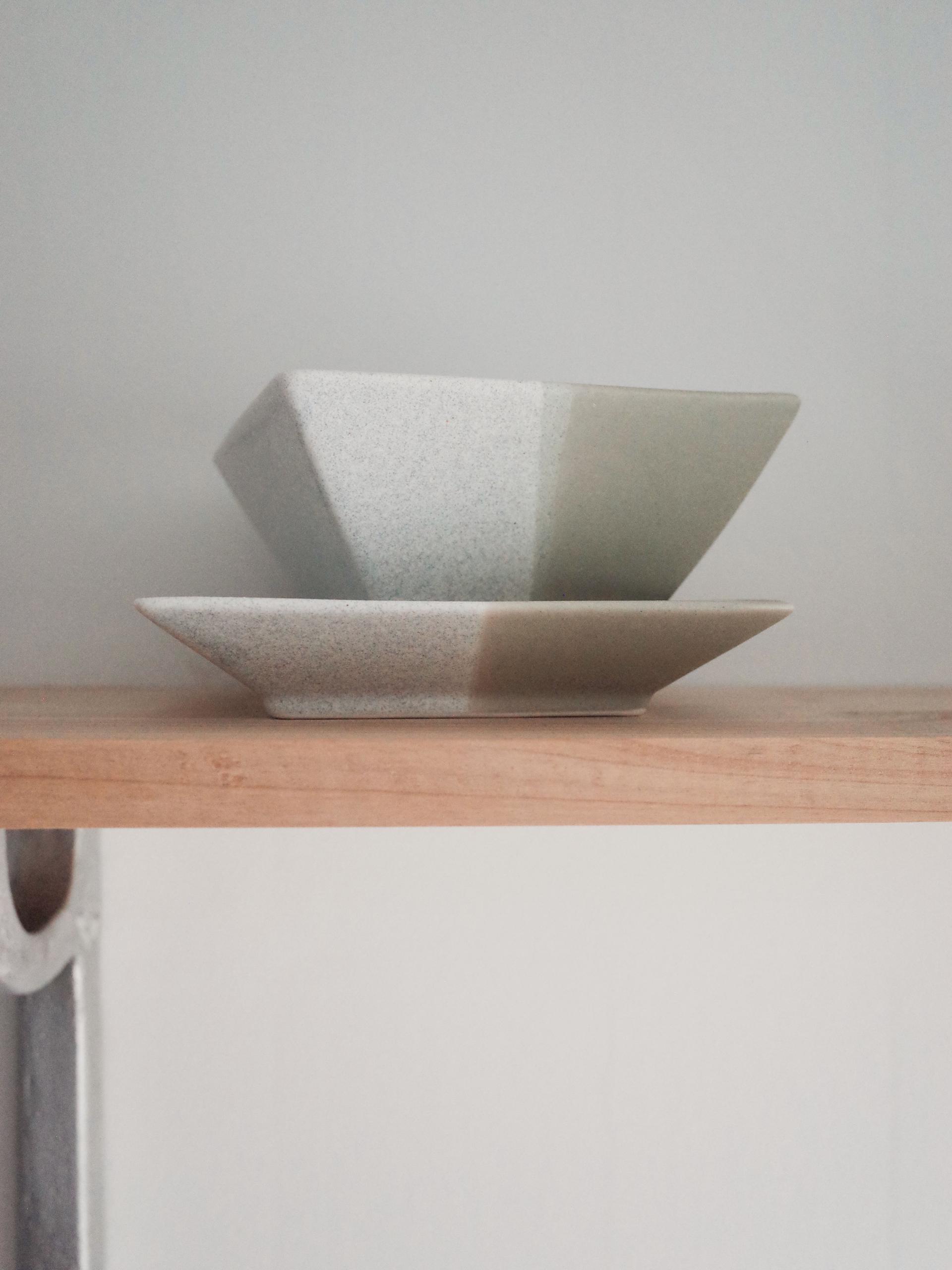Layer Square Bowl - Green