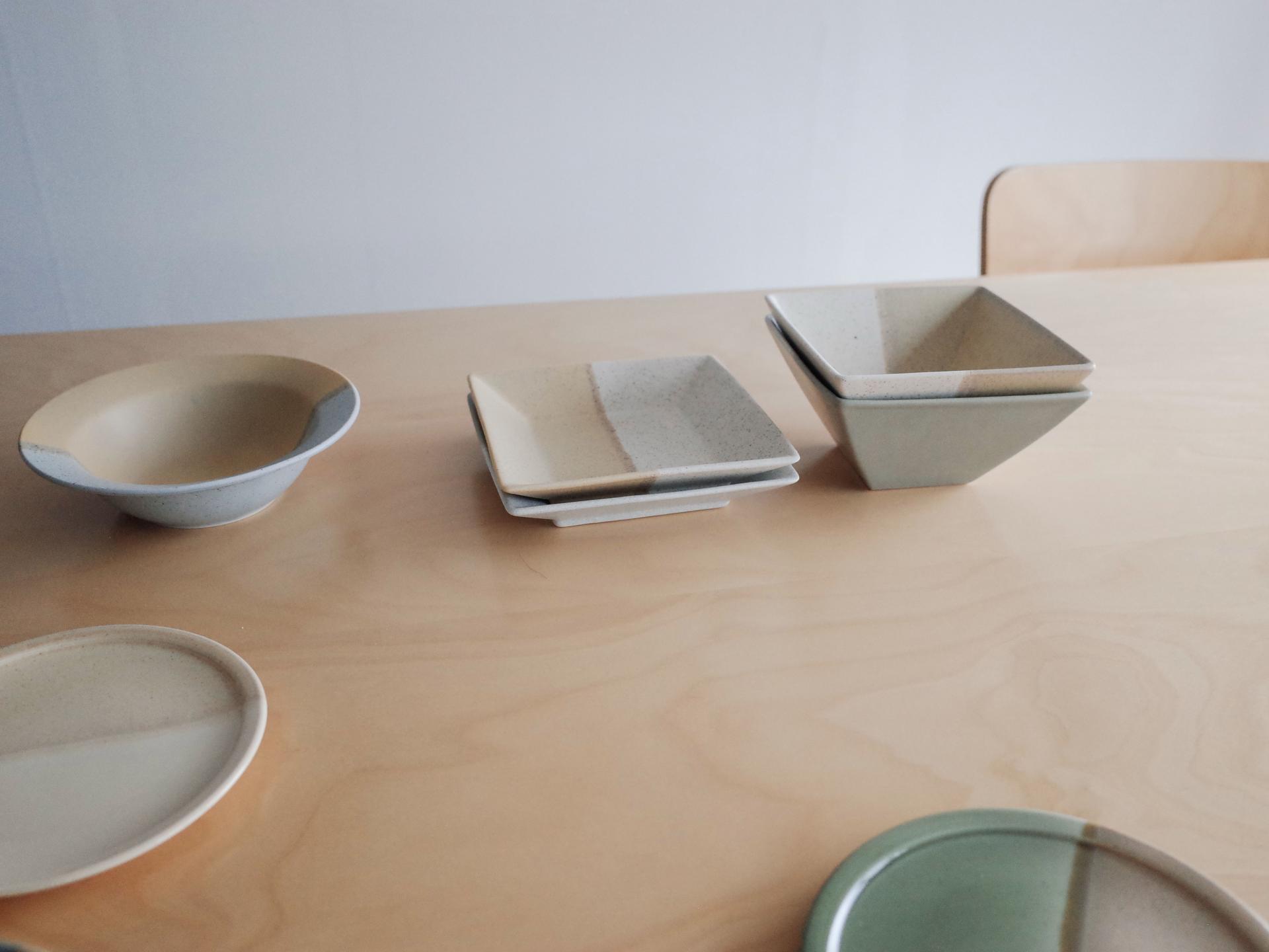 Layer Square Bowl - Green