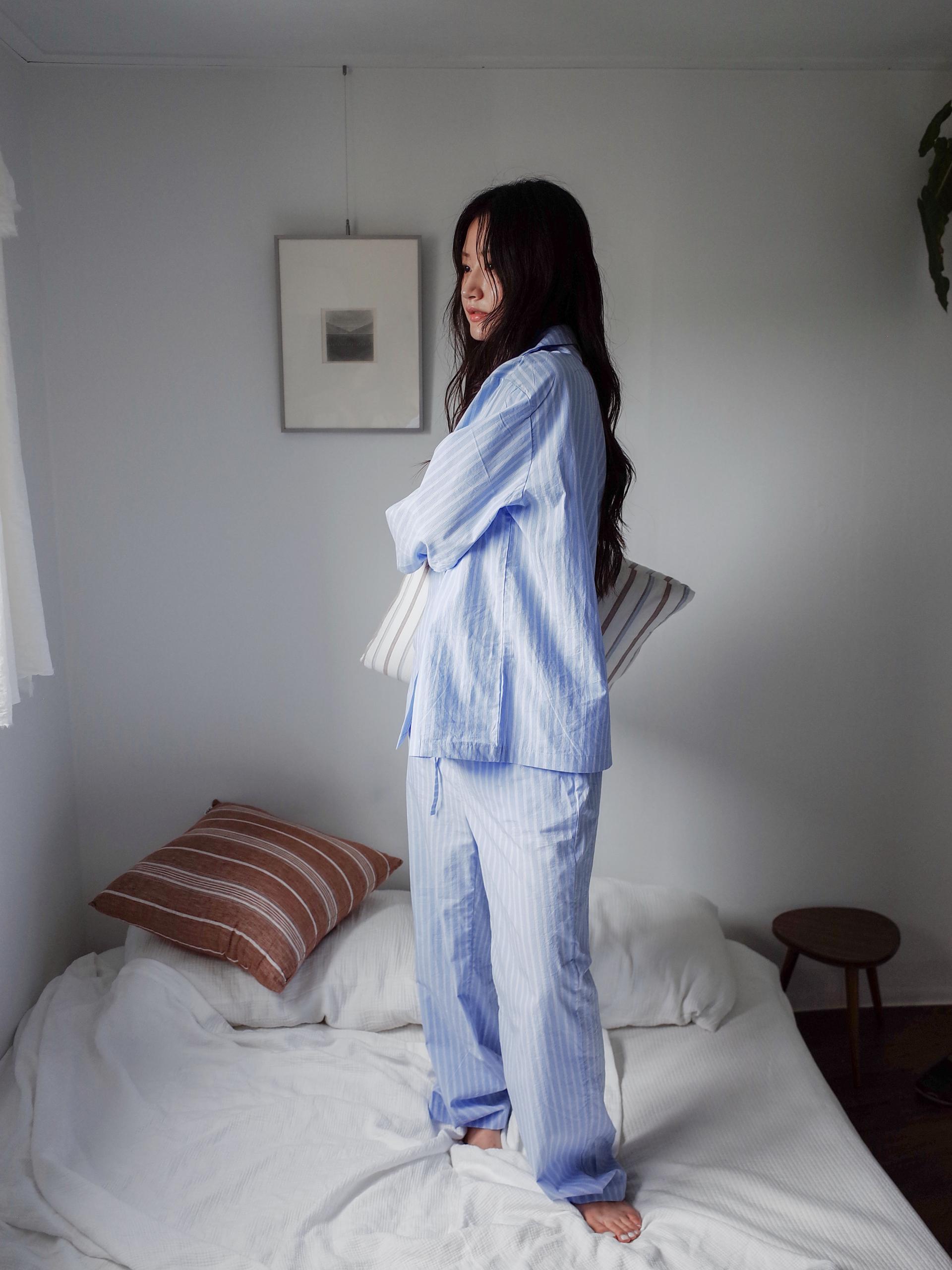 Blue Stripe Pajama Shirt