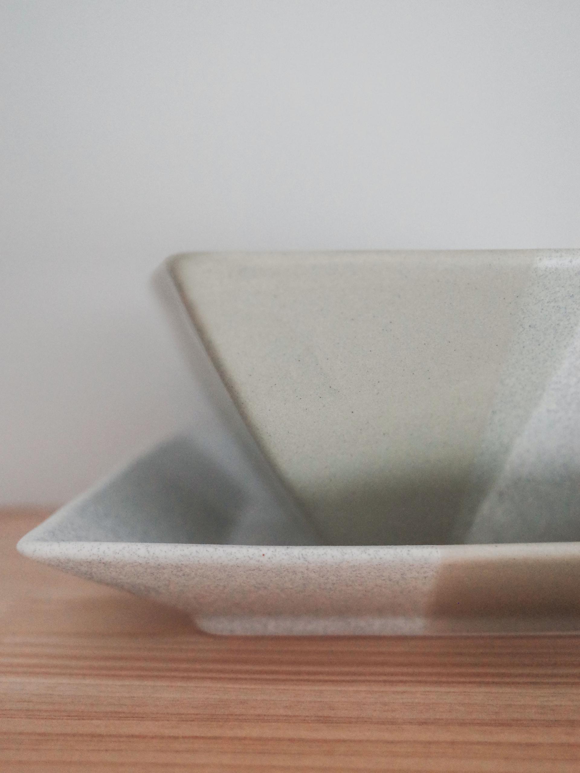 Layer Square Bowl - Green