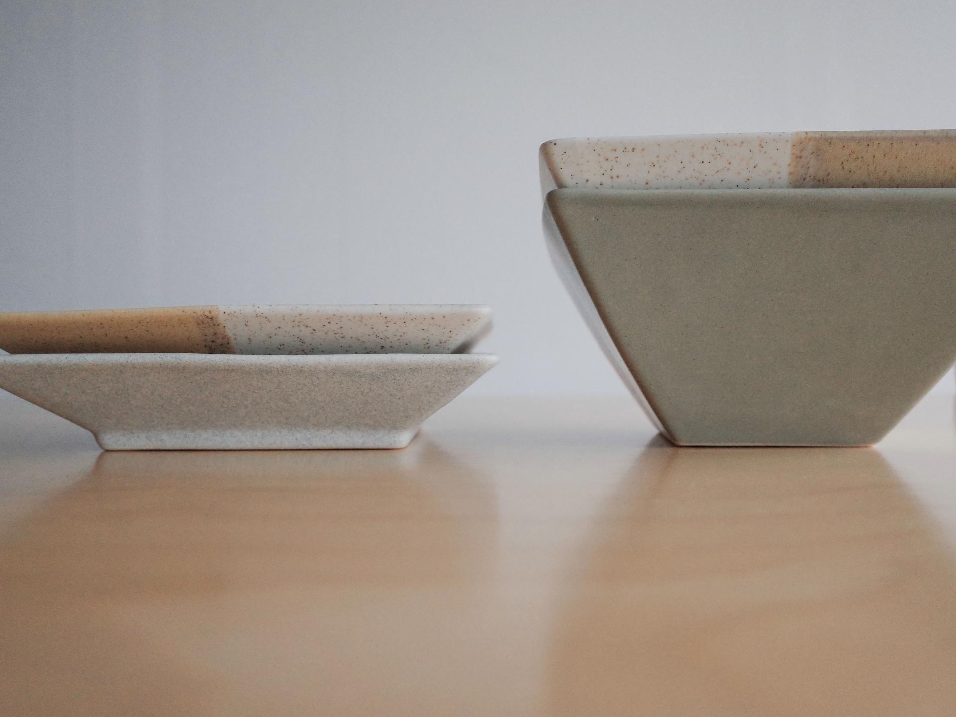 Layer Square Bowl - Green