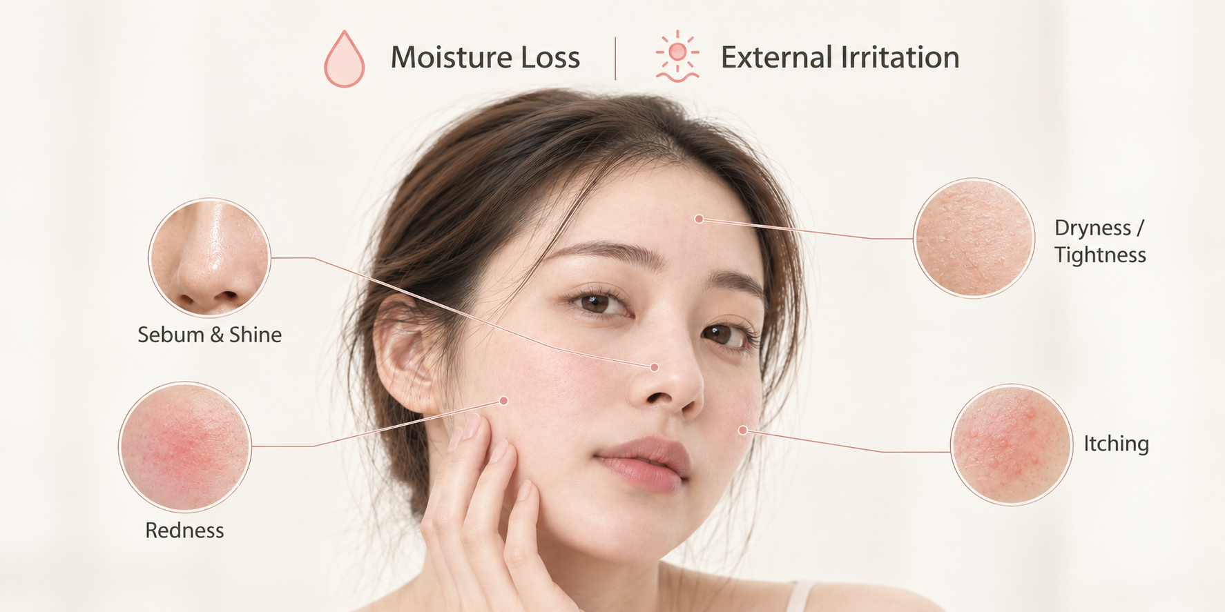 Sensitive facial skin concerns