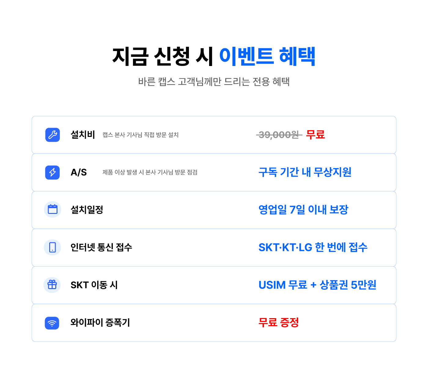 캡스홈 현관cctv 설치비 및 3개월 무료이벤트 무선 무타공설치 3년 약정