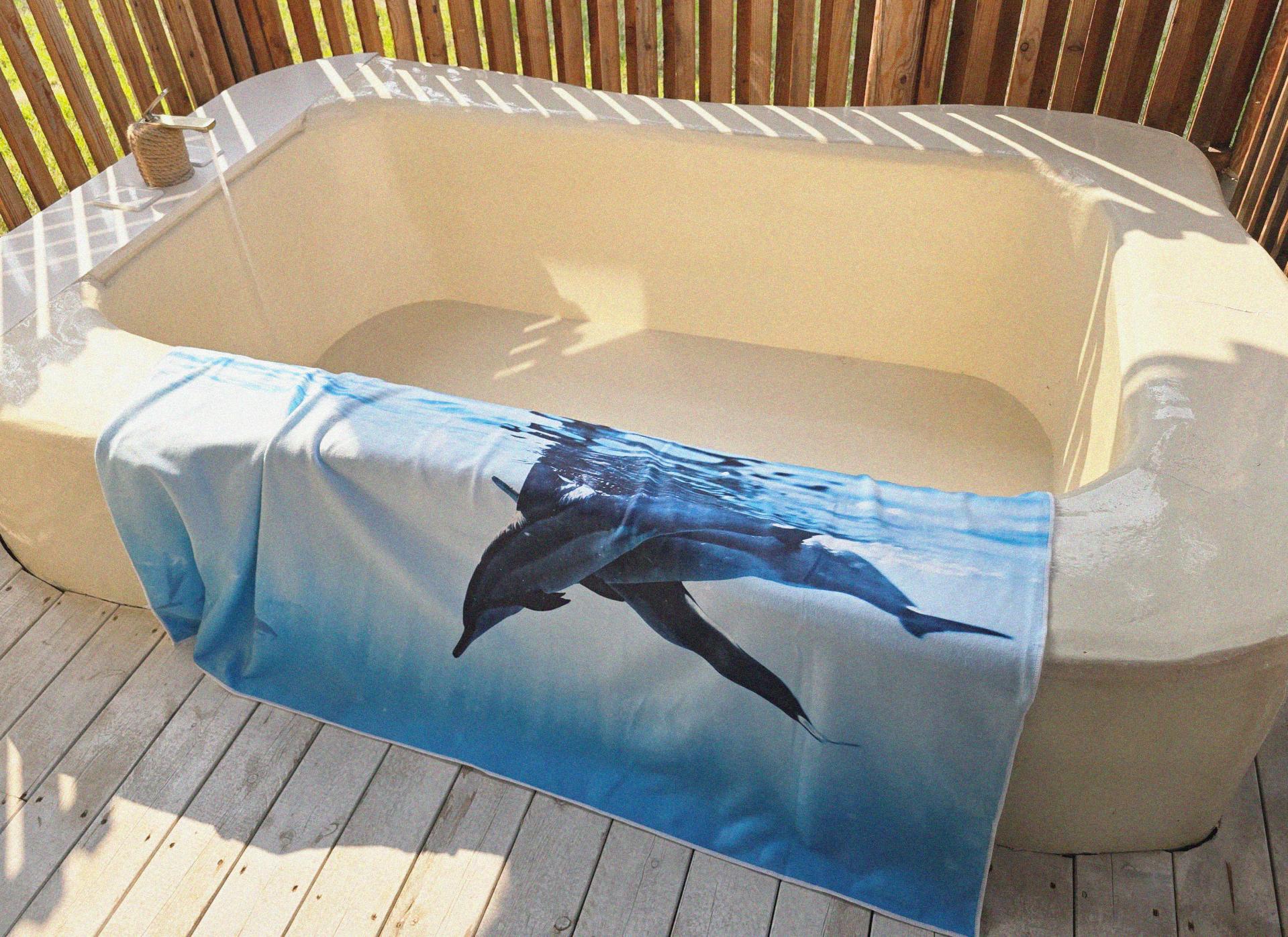 플러피아카이브X부끄시끄 Ocean waltz beach towel
