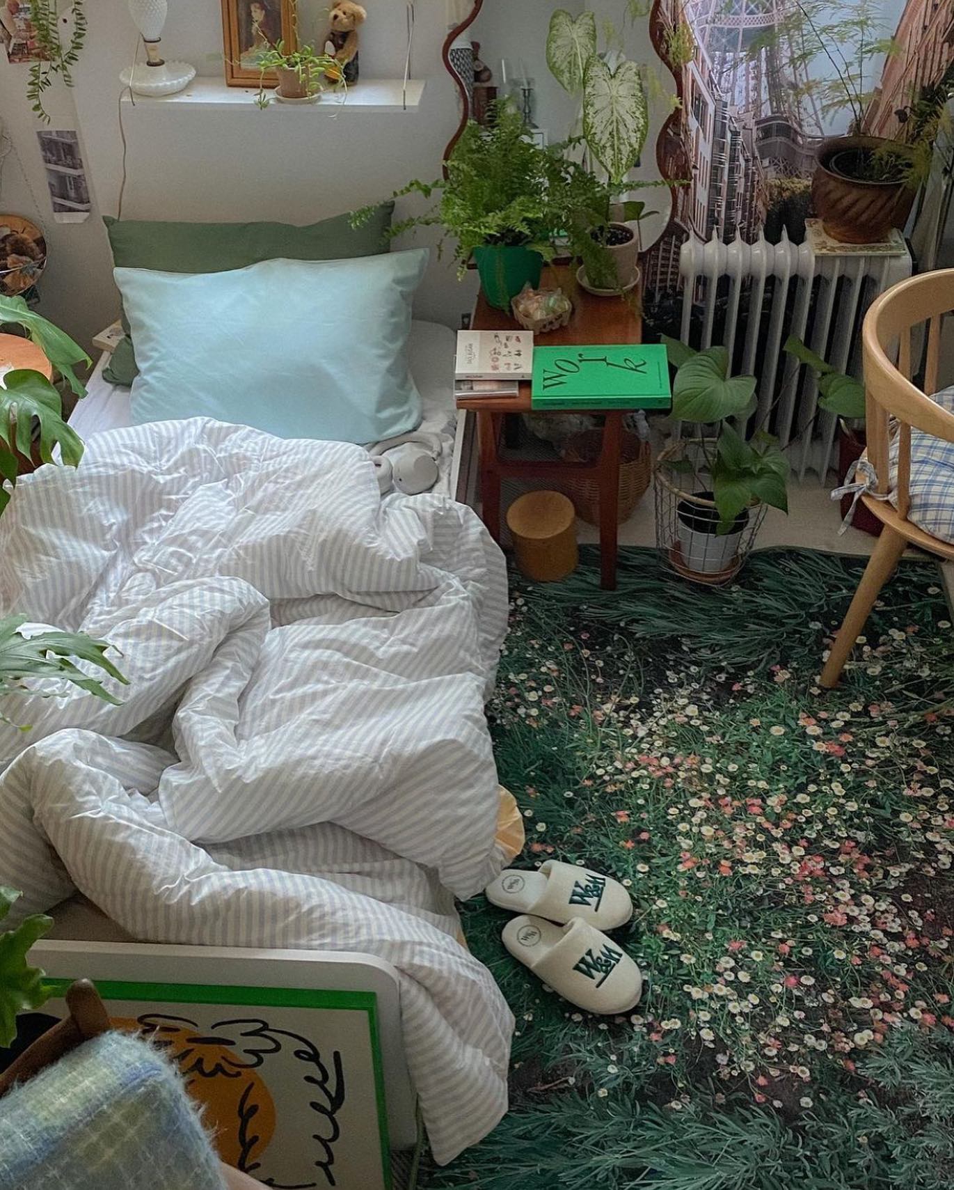 플러피아카이브X부끄시끄 Flower garden, landscapes rug