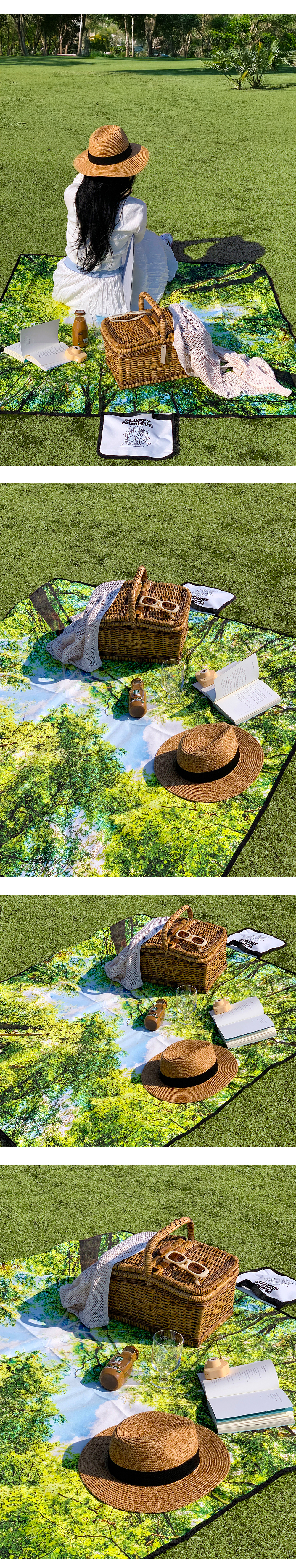 플러피아카이브X부끄시끄 Landscape Picnic mat