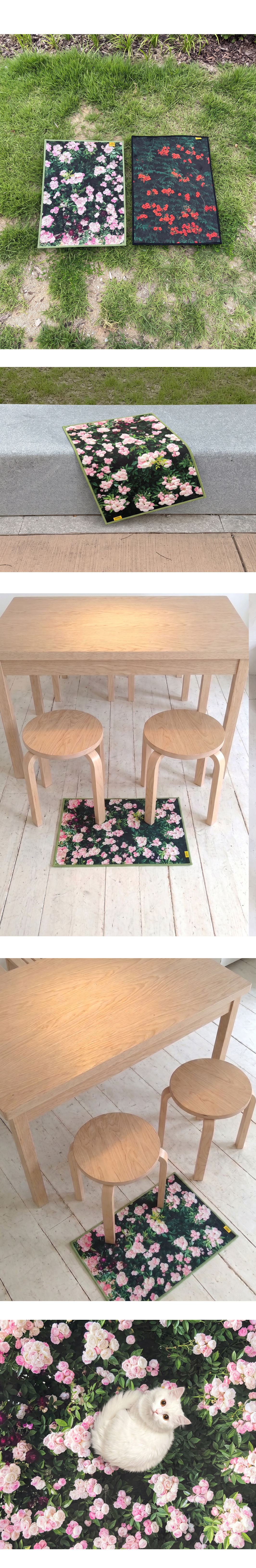 Blush rose foot mat