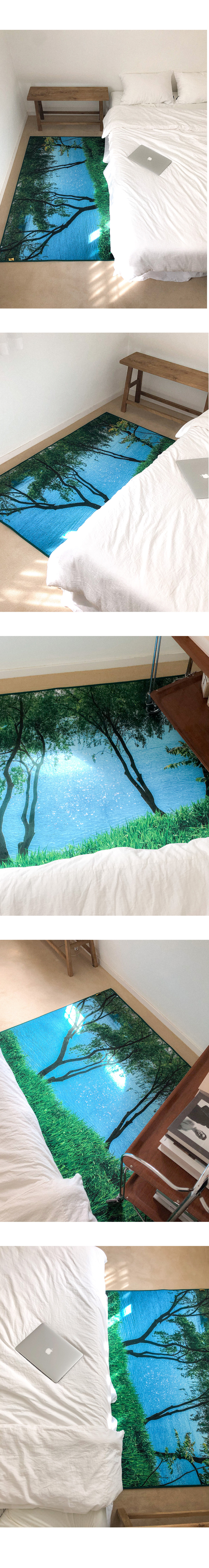 Blue river rug