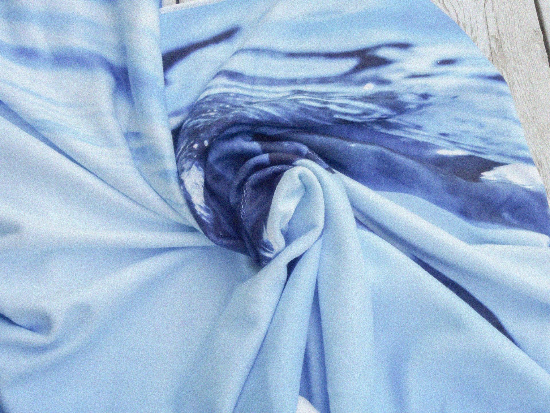 플러피아카이브X부끄시끄 Ocean waltz beach towel