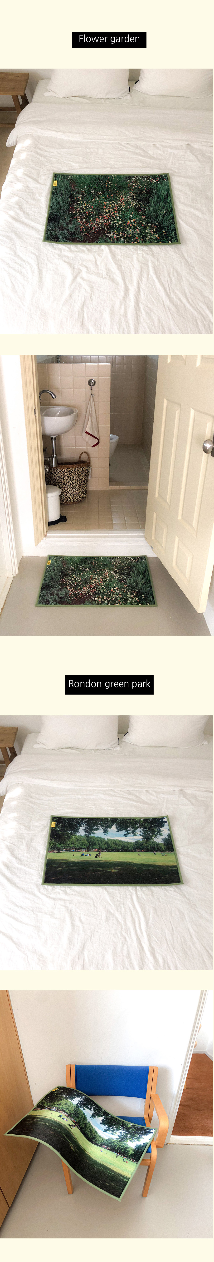 플러피아카이브X부끄시끄 Landscape foot mat