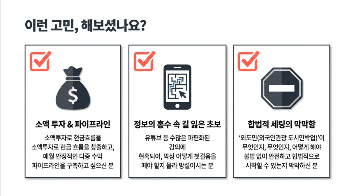 [경매특강] 소액으로 월세 흐름 만드는 에어비앤비&단기임대 숙박업(+@답사)