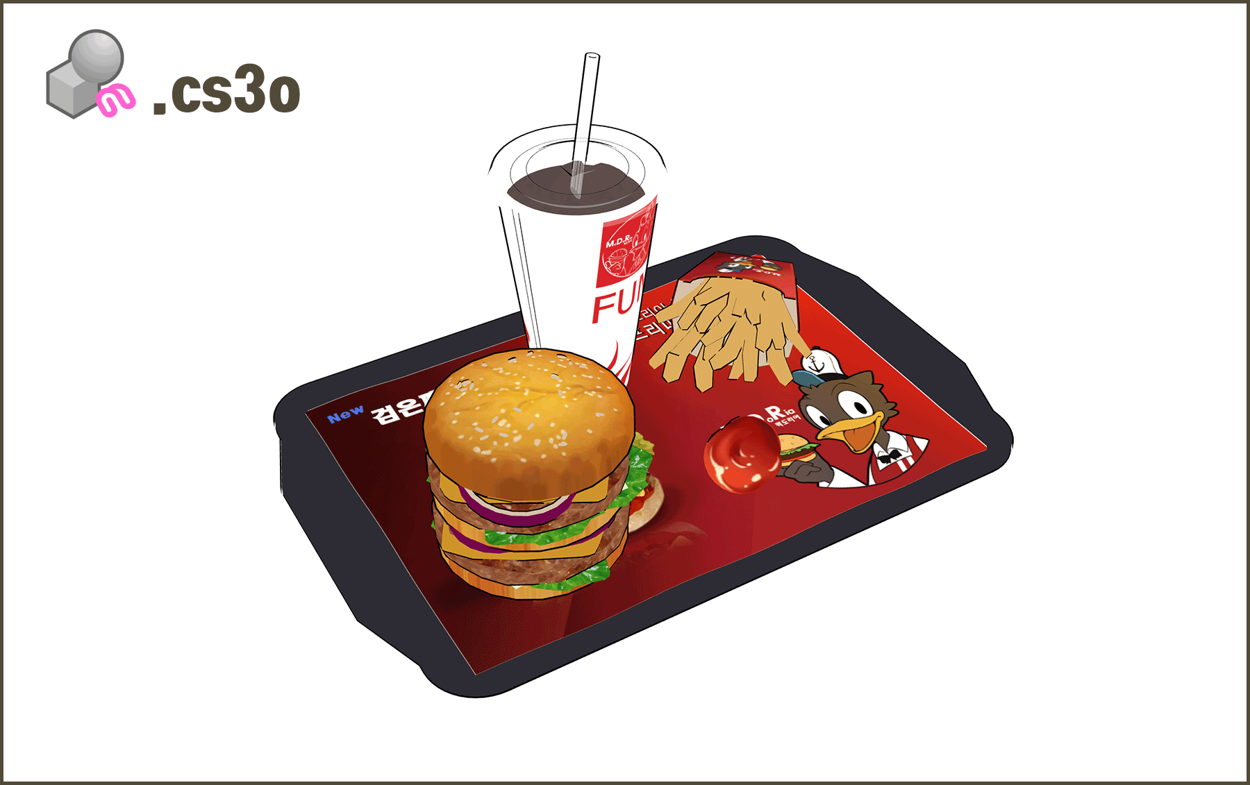 01. 음식 및 식기세트 (skp & cs3o)
