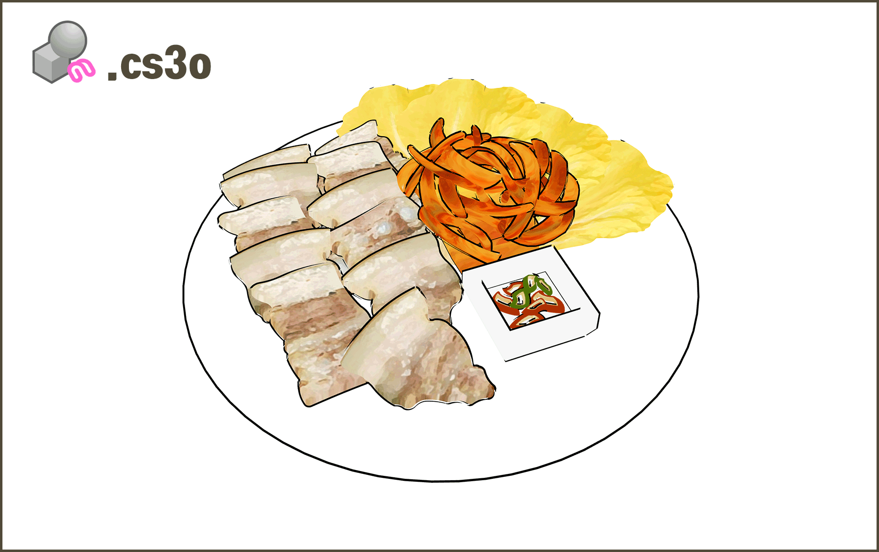 01. 음식 및 식기세트 (skp & cs3o)