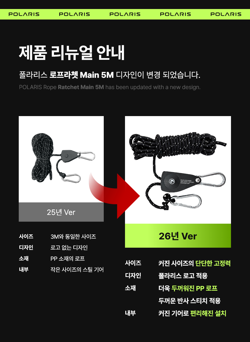 폴라리스 로프라쳇 [3M/5M]