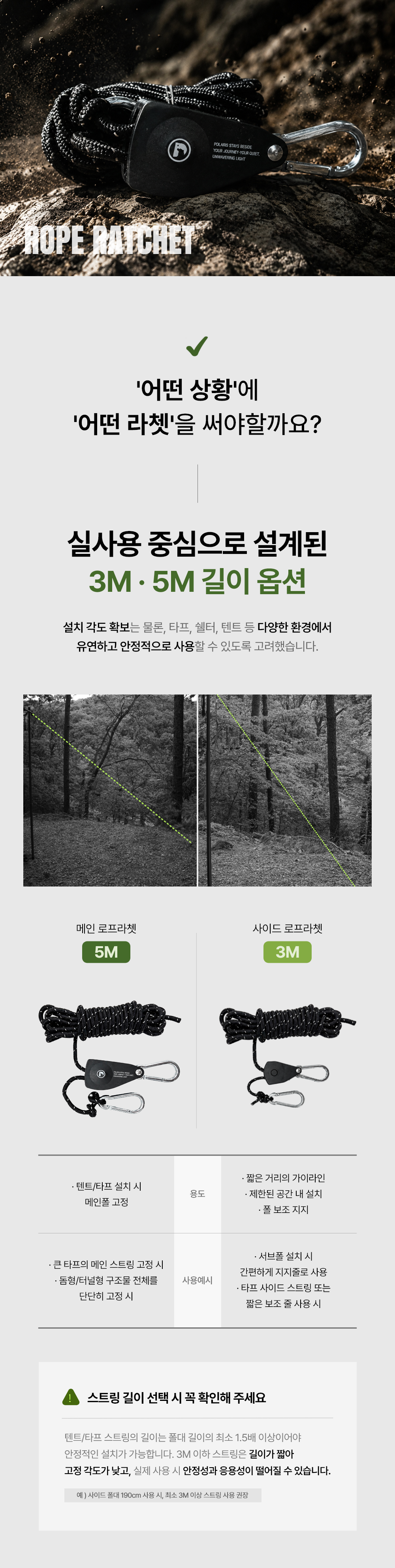 폴라리스 로프라쳇 [3M/5M]