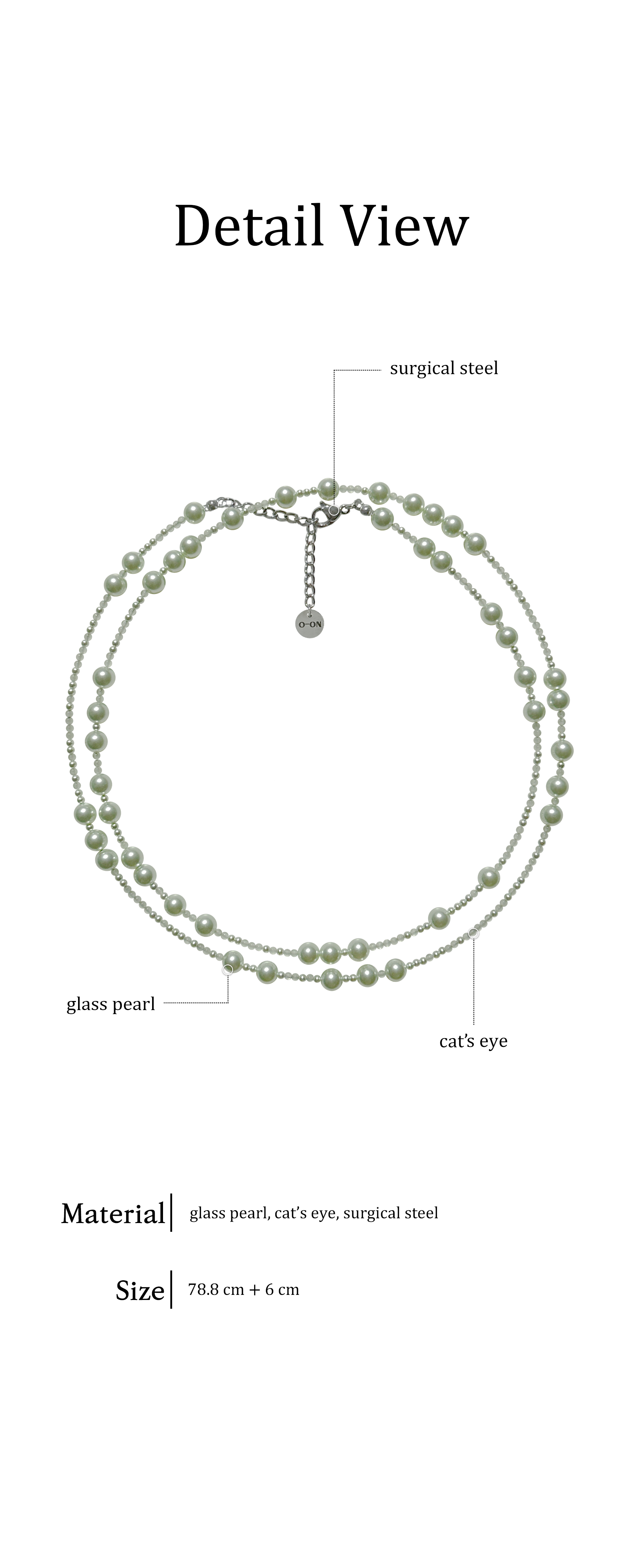 오온 세컨드 그린 목걸이 Second Green necklace