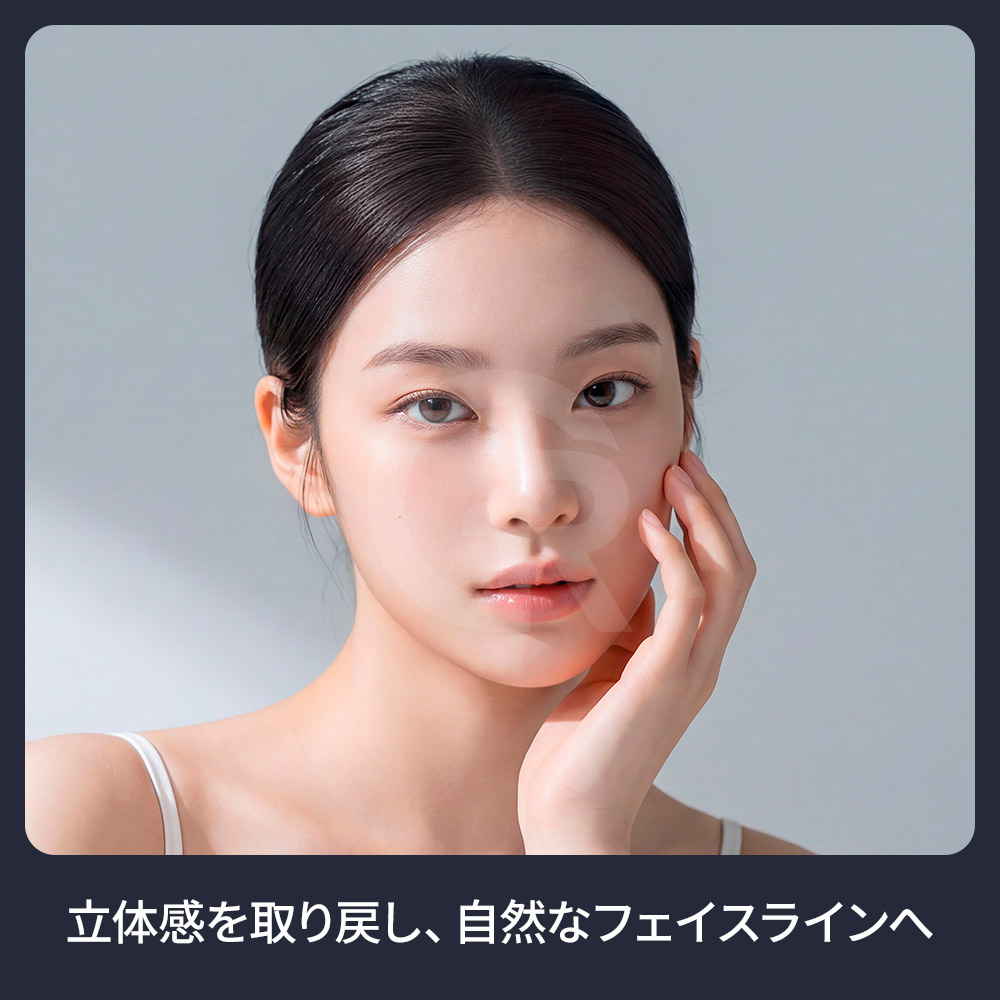 はっきりしたフェイスラインは骨格だけで決まるものではなく、脂肪・筋肉・皮膚の弾力・顎先の位置も関係します。