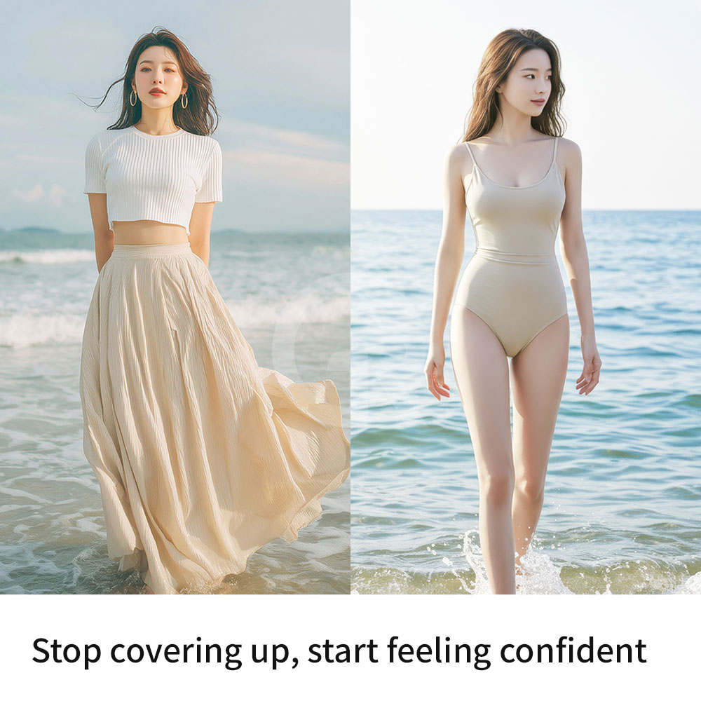 Thigh liposuction is not just about reducing size, but about designing a balanced lower-body line.