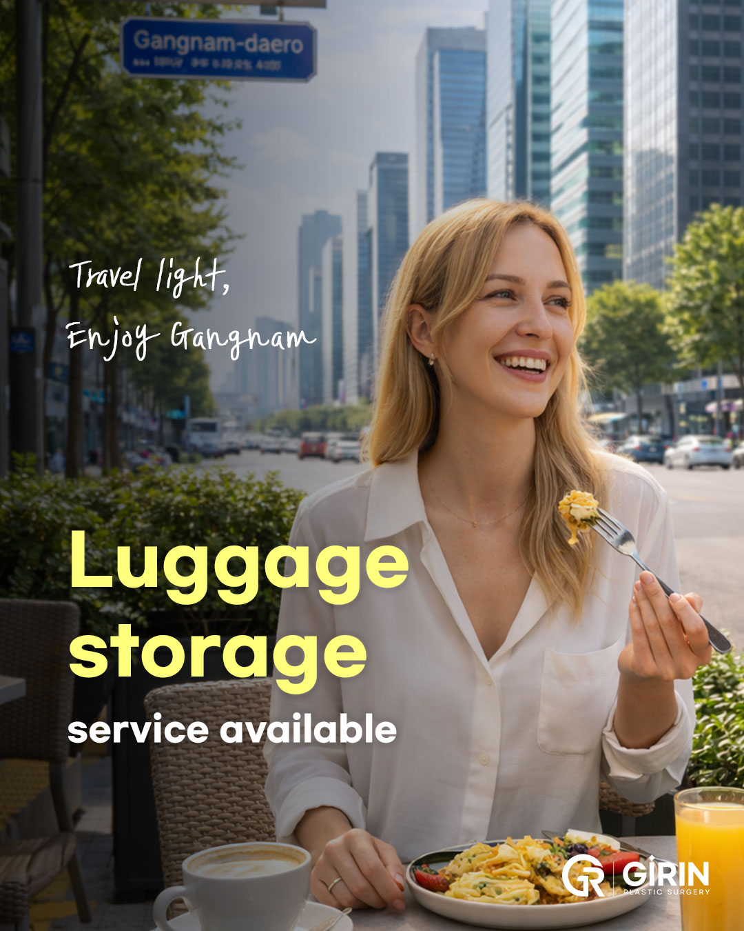 Post-dermatology treatment with luggage storage at Gangnam that provies airport shuttle designed for patient comfort and convenience
