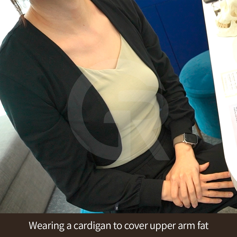 Muscle structure and body type can influence upper arm thickness.