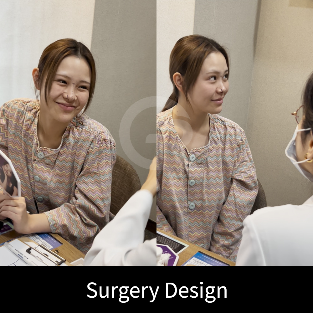 A soft straight-to-curved nasal line can help create a more feminine and refined side profile.