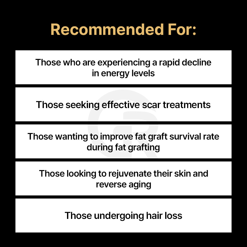 SVF therapy may be used as a supportive approach for skin aging concerns such as elasticity and texture changes.
