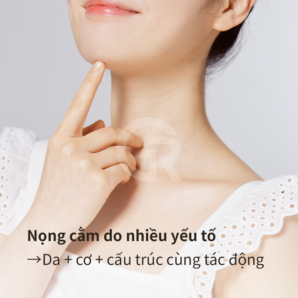 Bệnh viện thẩm mỹ Girin Hàn Quốc tại Seoul, Gangnam đánh giá nguyên nhân nọng cằm dựa trên mỡ, da, cơ và sự cân bằng tổng thể của khuôn mặt.