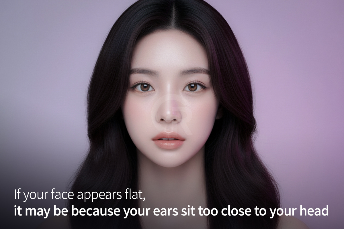 Lop ear correction surgery can make the ears gently visible from the front view while maintaining a natural appearance.