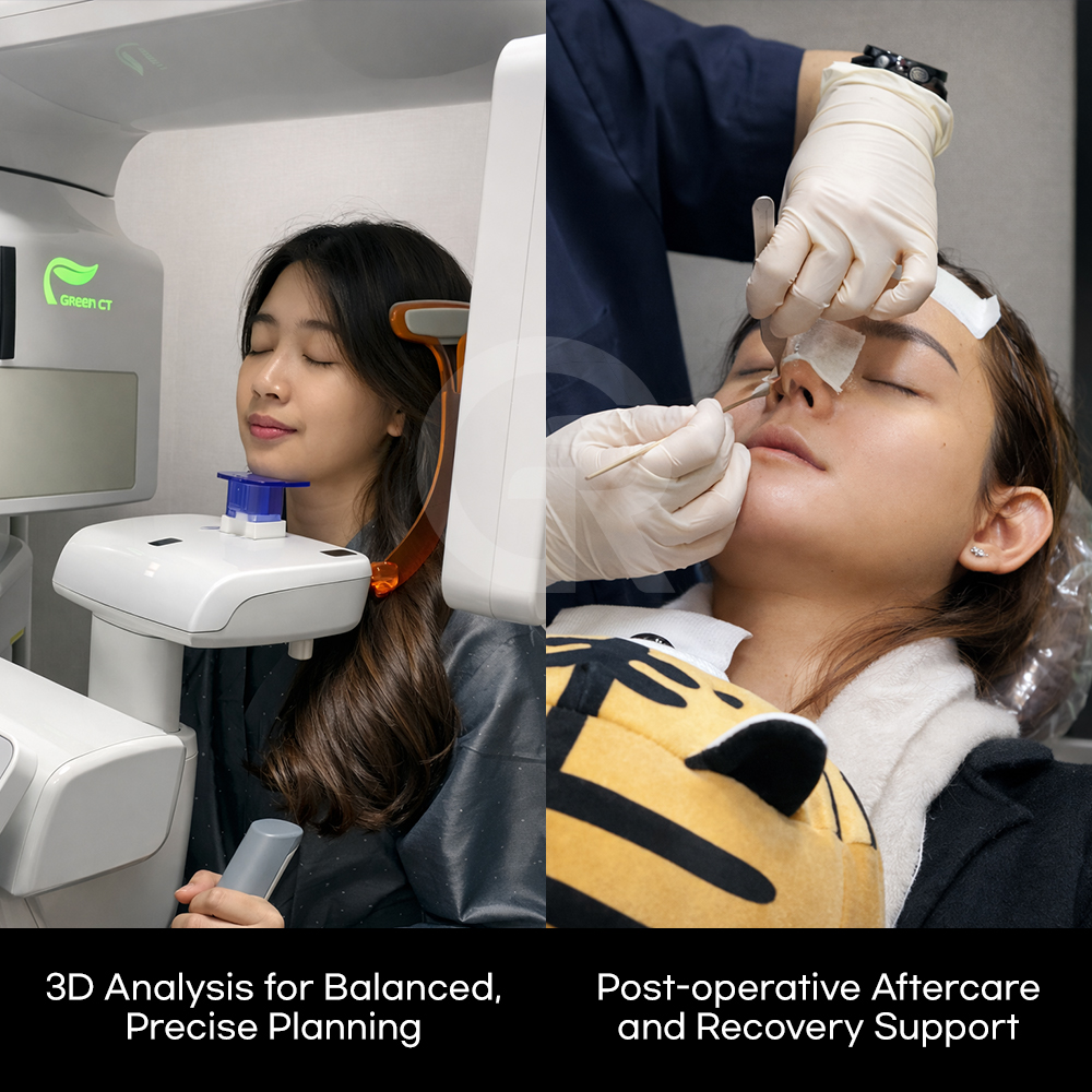 Pre-operative medical screening and safety tests performed before rhinoplasty surgery in Korea