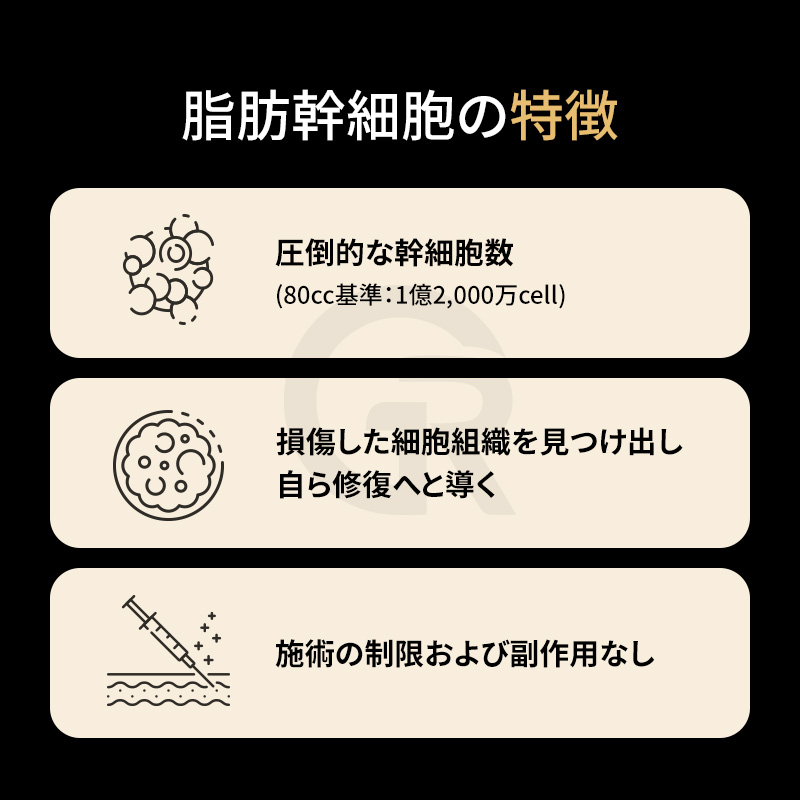 SVF（Stromal Vascular Fraction）は、単一の幹細胞ではなく複数の再生関連細胞から構成されます。