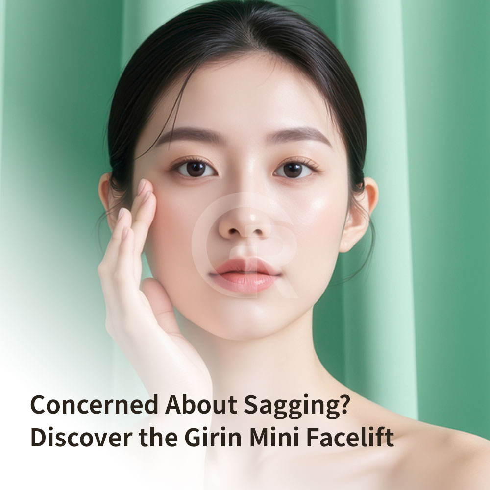 A combined case of revision rhinoplasty and mini facelift at Girin Plastic Surgery, focusing on overall facial balance and natural refinement.