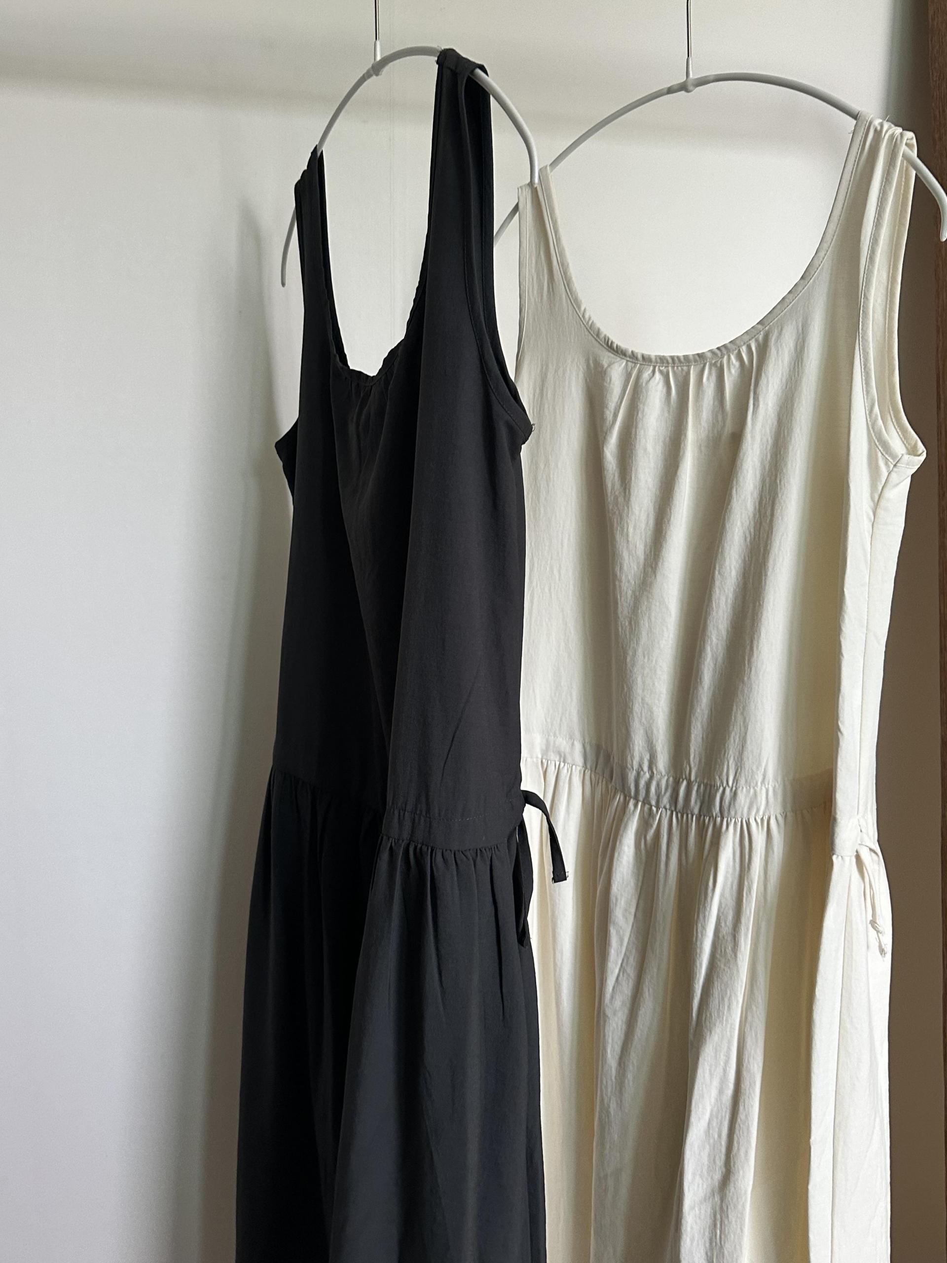 oatmeal dress (charcoal/cream)
