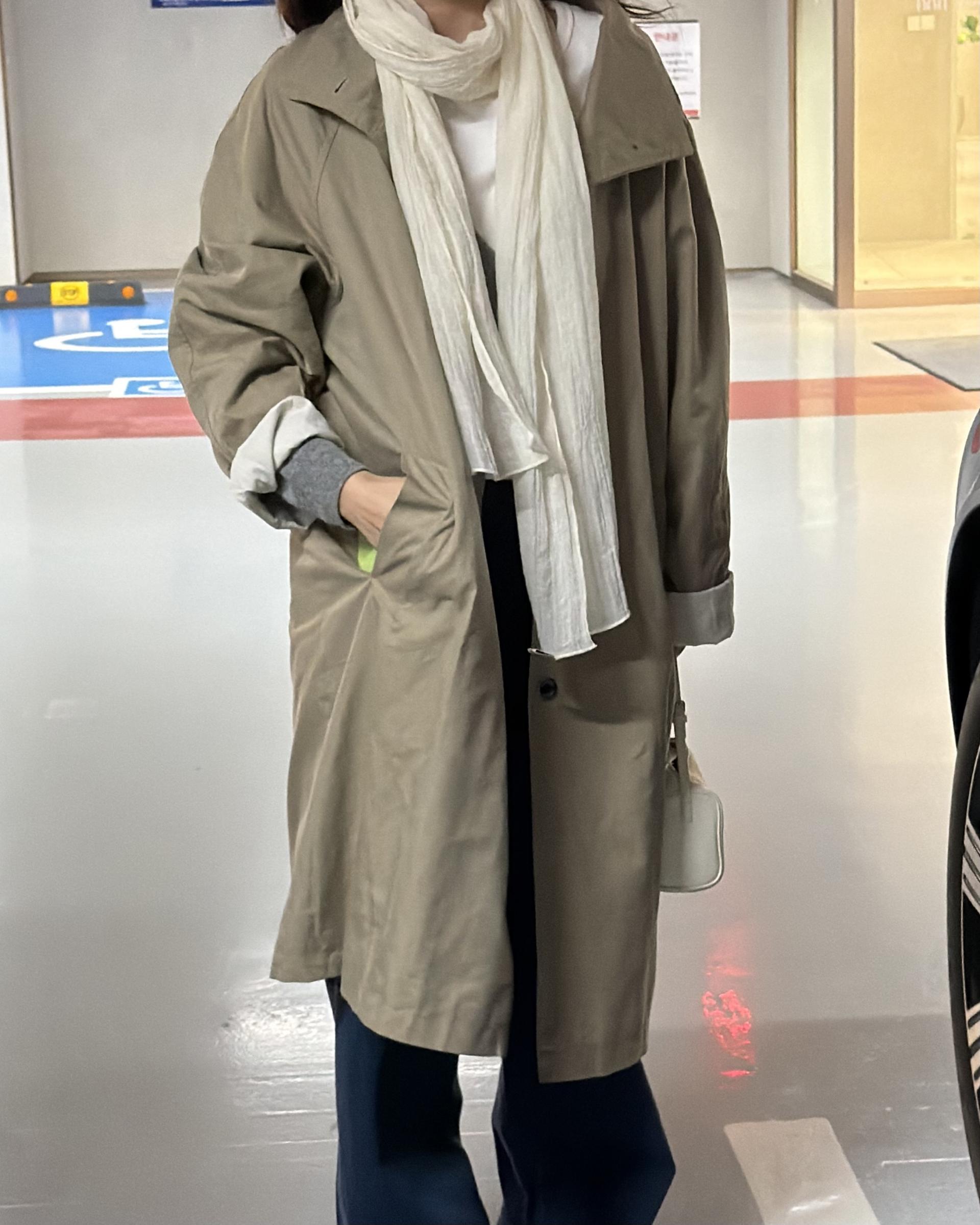post single trench (khaki)