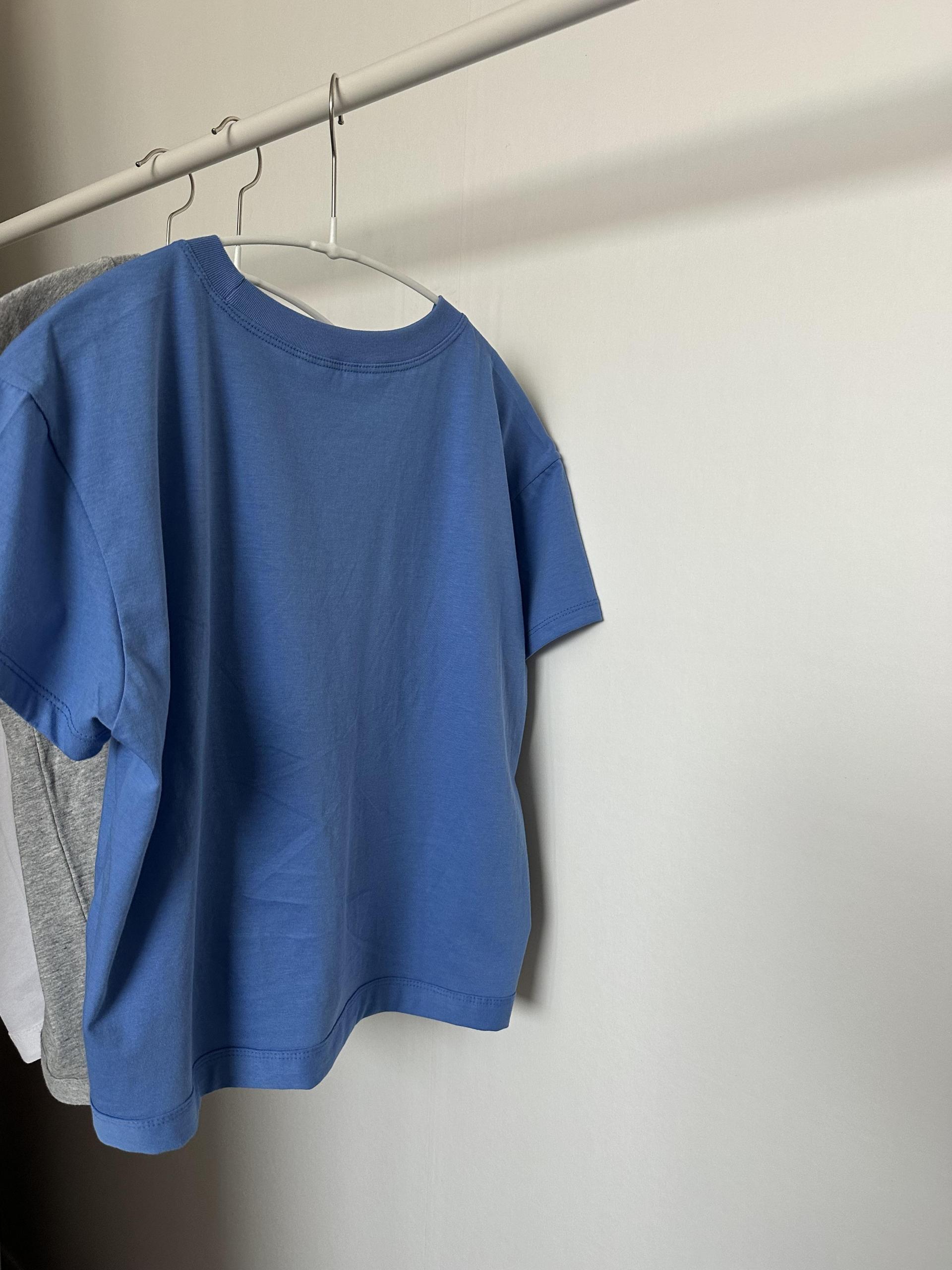 mile top (aqua blue/melange/white) 완