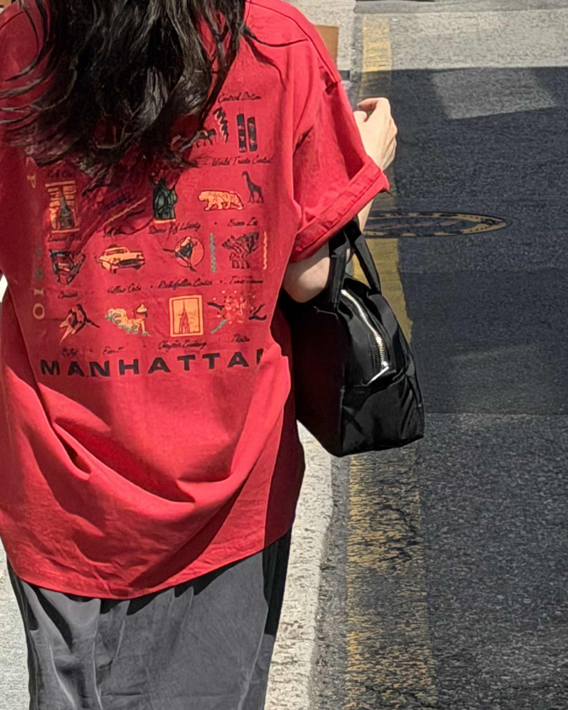 manhattan top (red/charcoal)
