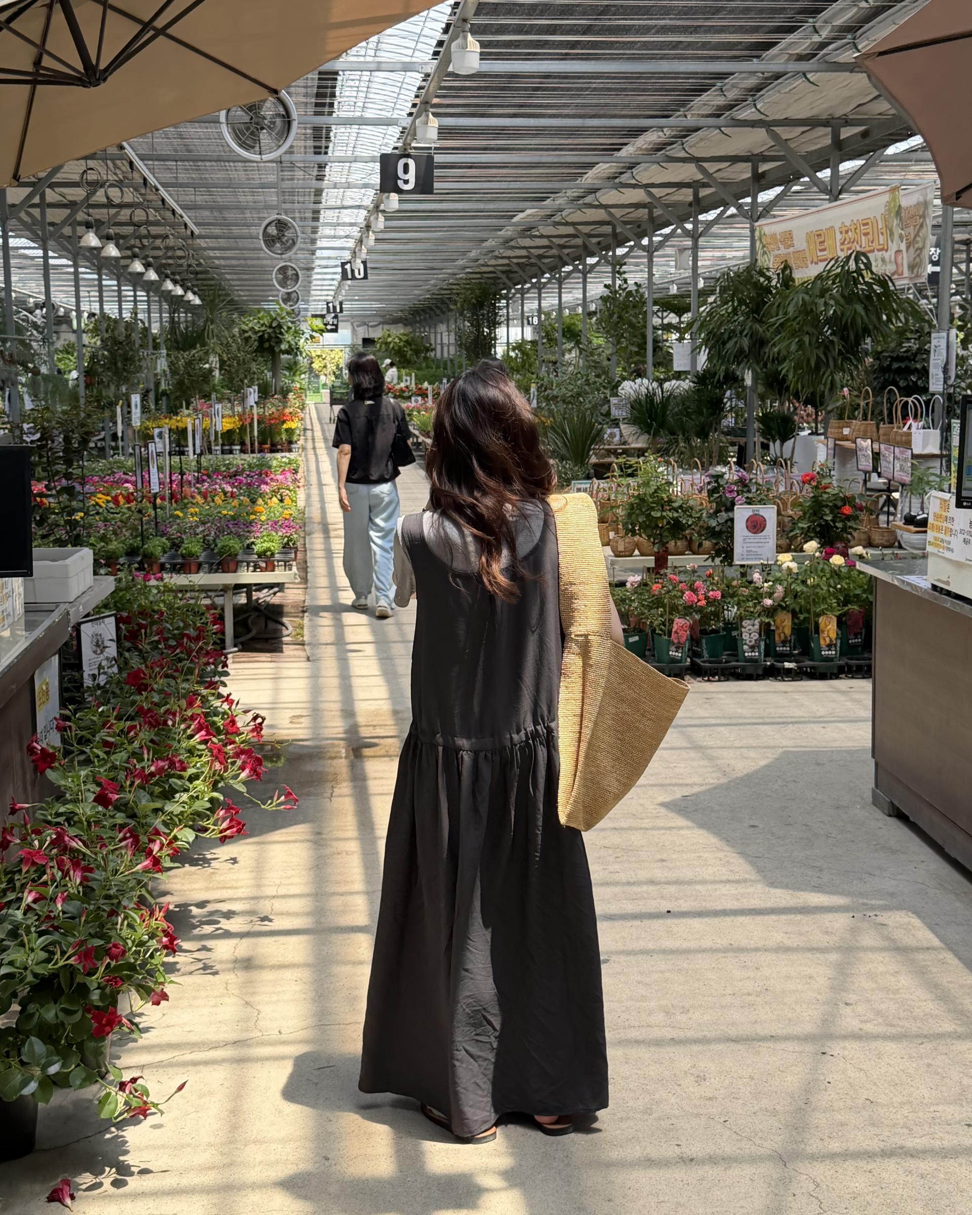 oatmeal dress (charcoal/cream)