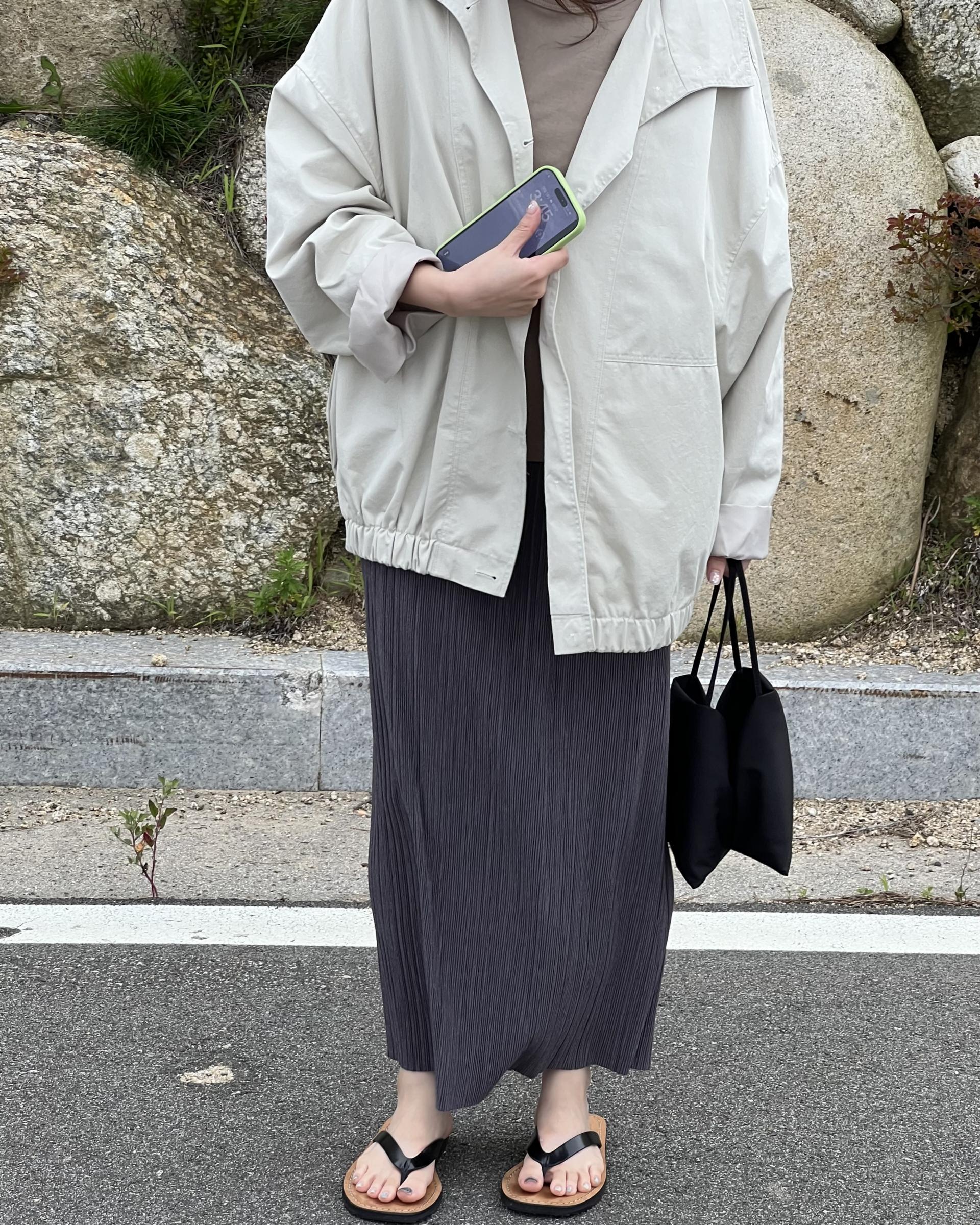 grocery half jumper (cream beige/navy)