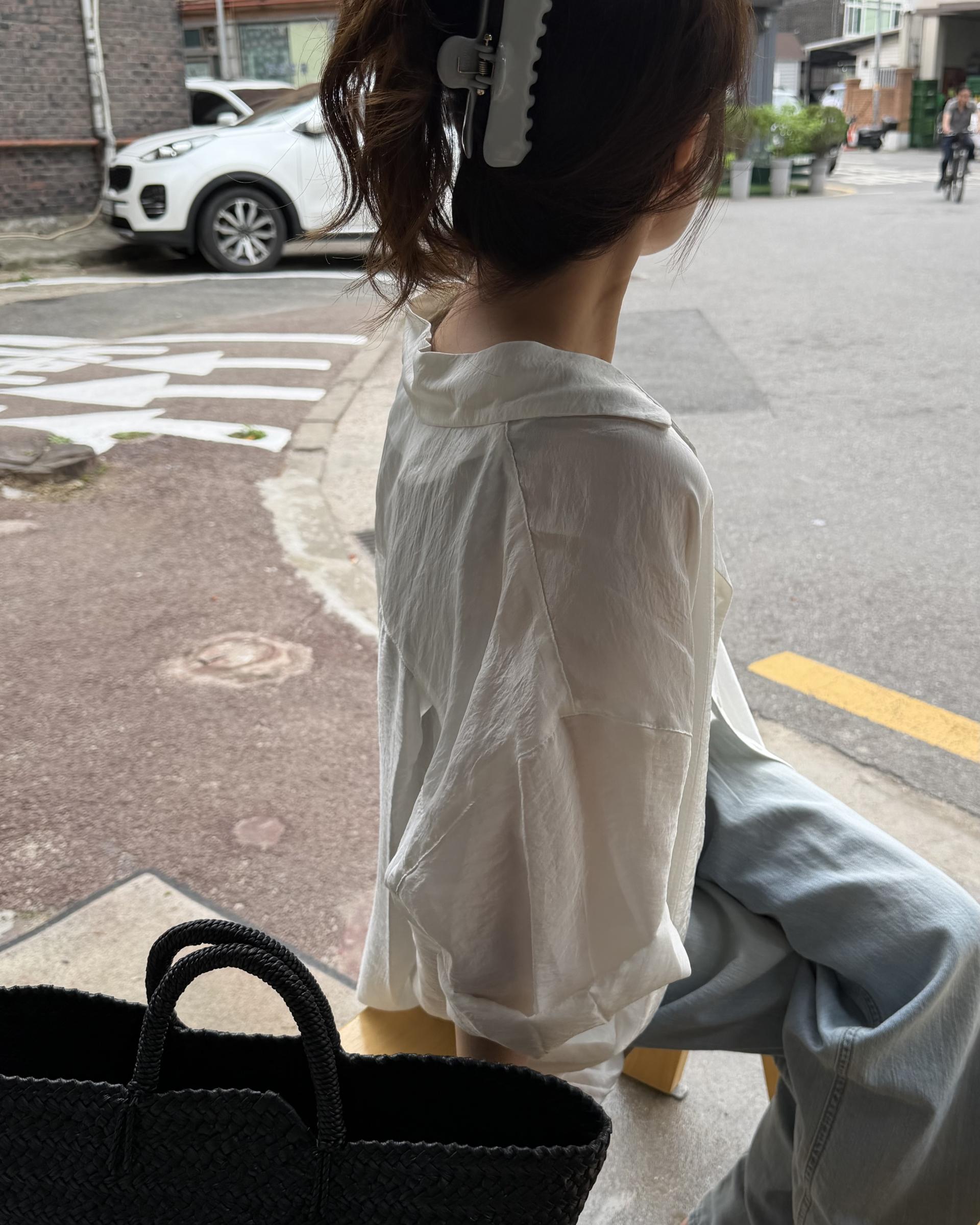 gloss half shirt (cream)
