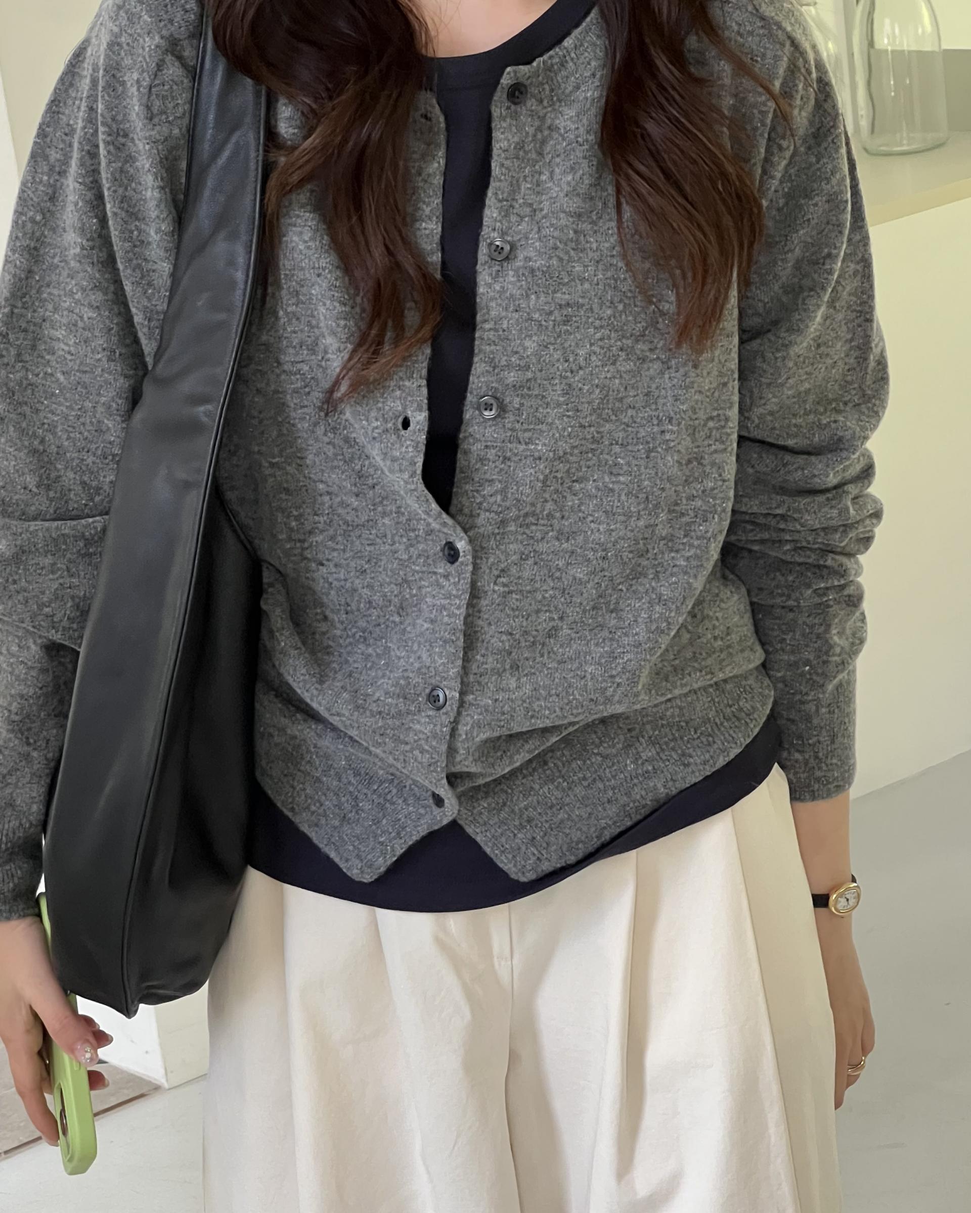 cotton pintuck pants (navy/cream/khaki)