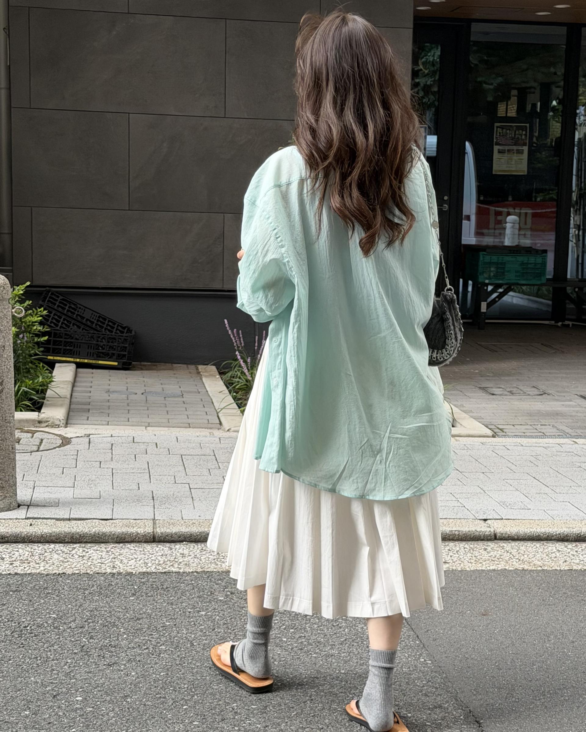 boil summer shirts (mint/blue)